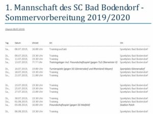 Teaser Sommervorbereitung 1 Ma 080719