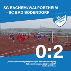 Ergebnismeldung Walporzheim Bachem