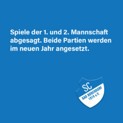 Spielabsage