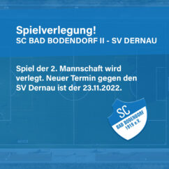 Spielabsage Dernau