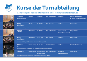 Turnangebote 2024 Neu
